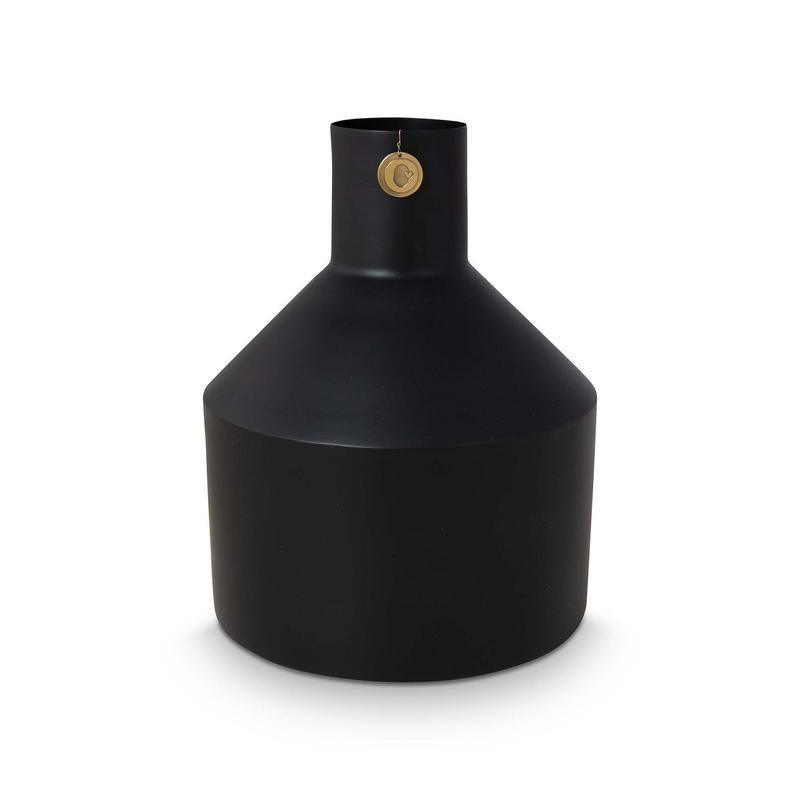 Vase Metal Black 24x30cm-vazen-vtwonen-Ik Hout ervan.
