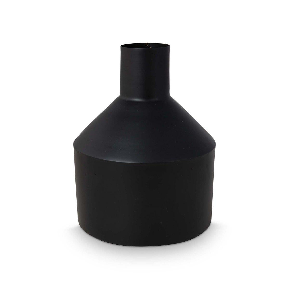 Vase Metal Black 24x30cm-vazen-vtwonen-Ik Hout ervan.