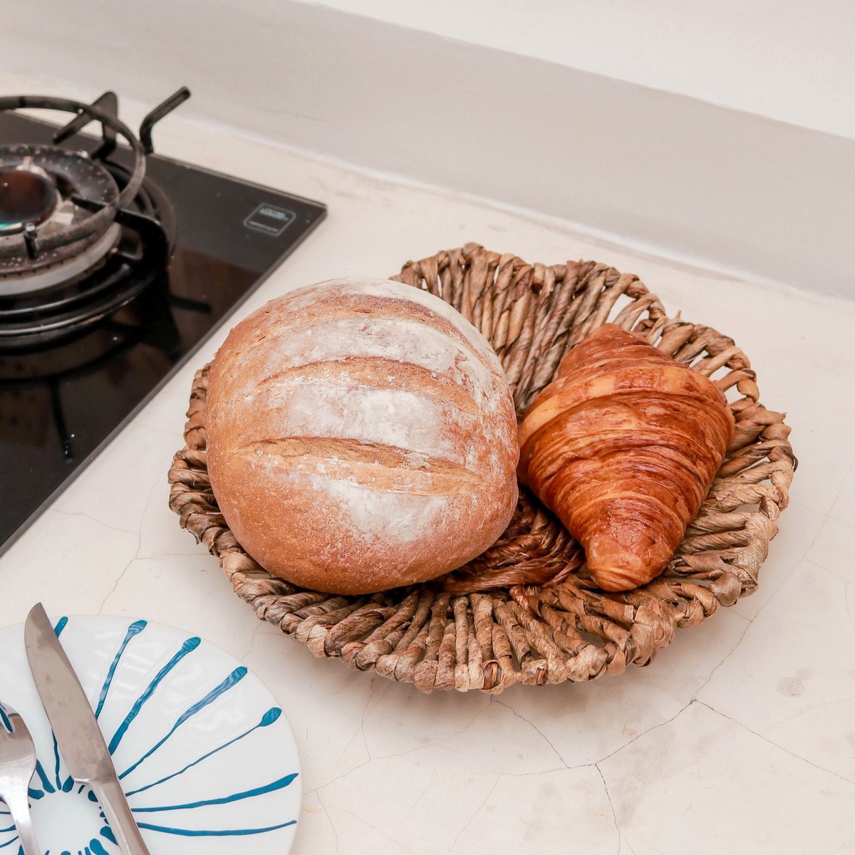 Wanddecor of Schaal MELAYA Wandmand van Bananenvezel (2 maten)-boho musthaves-Soeji-Ik Hout ervan.