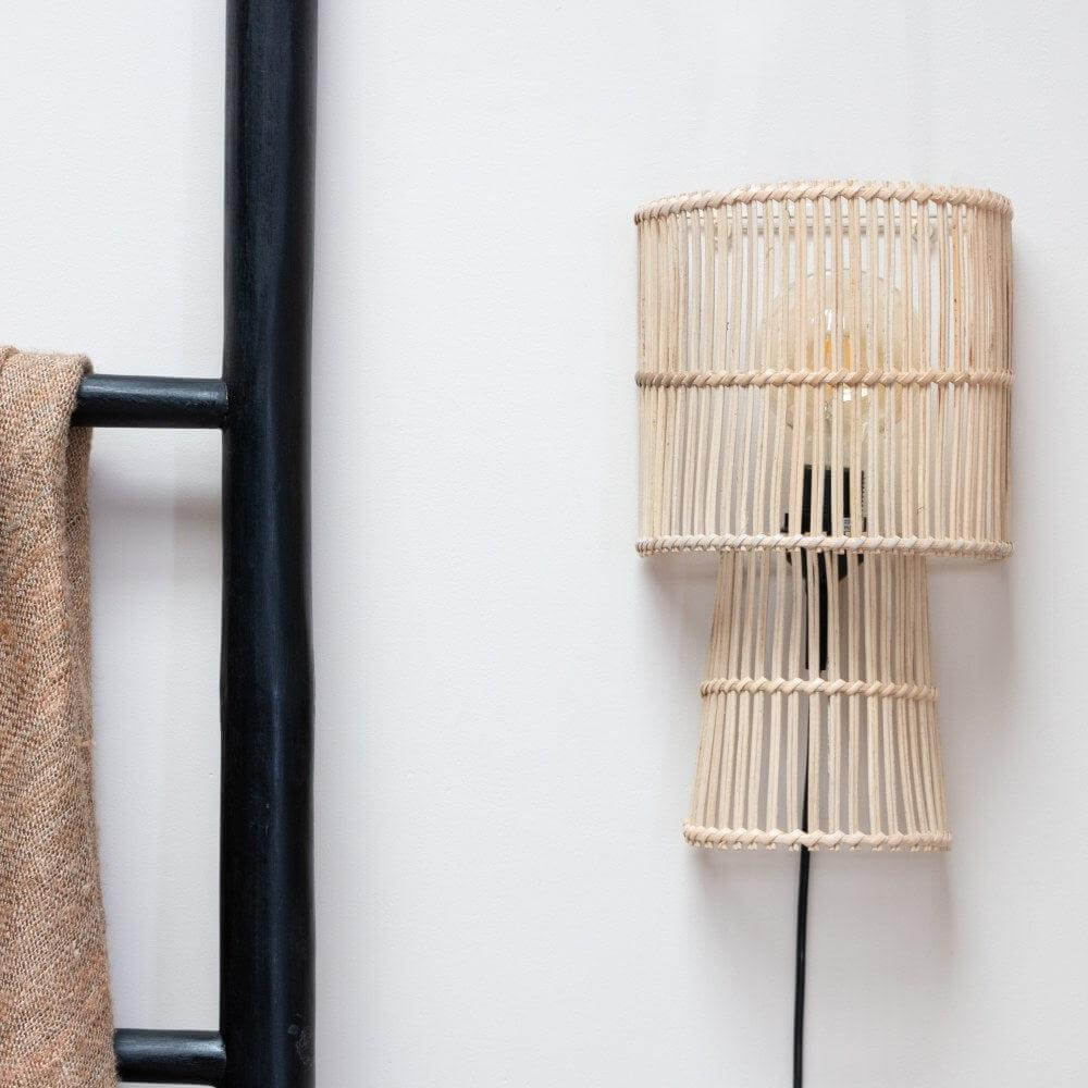 Wandlamp rotan Misa-wandlampen-Earthware-Ik Hout ervan.