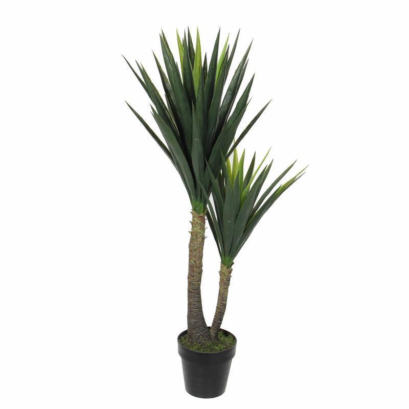Yucca Kunstplant - H120 x Ø60 cm - Groen-Kunst planten-Mica Decorations-Ik Hout ervan.