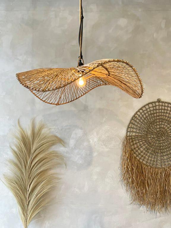 Rotan hanglamp Chapeau