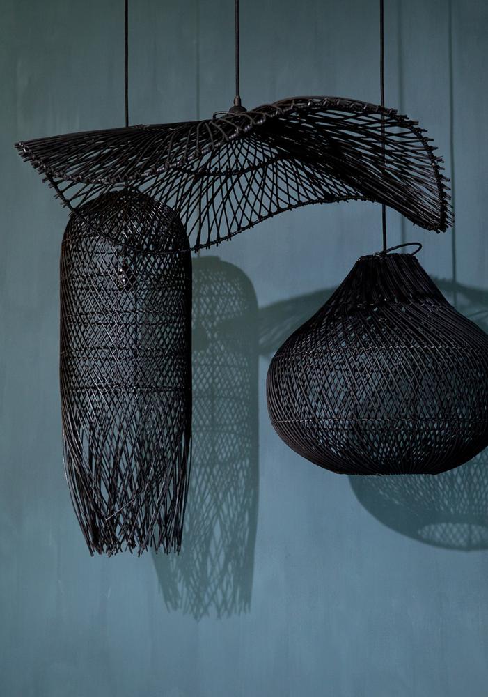 Rotan hanglamp Chapeau